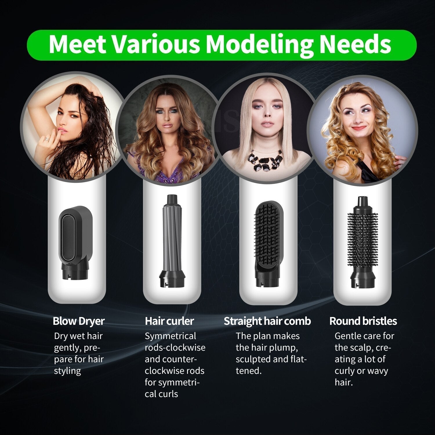 5 in 1 Multifunctional Automatic Airwrap Hair Styling Tool By Shoppers Cruse 